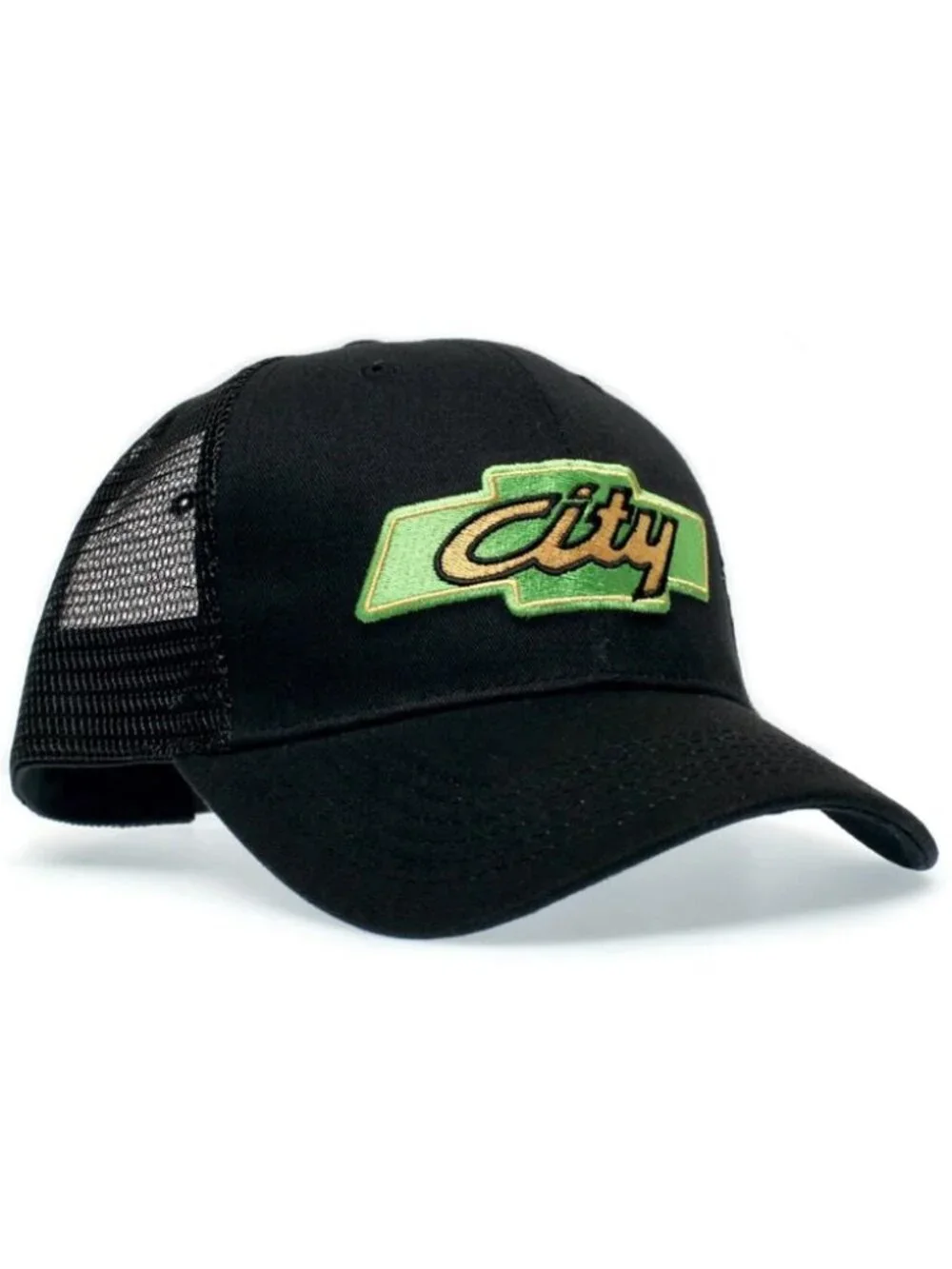 City Chevrolet Days of Thunder Cole Trickle Embroidered Black Trucker Hat NASCAR